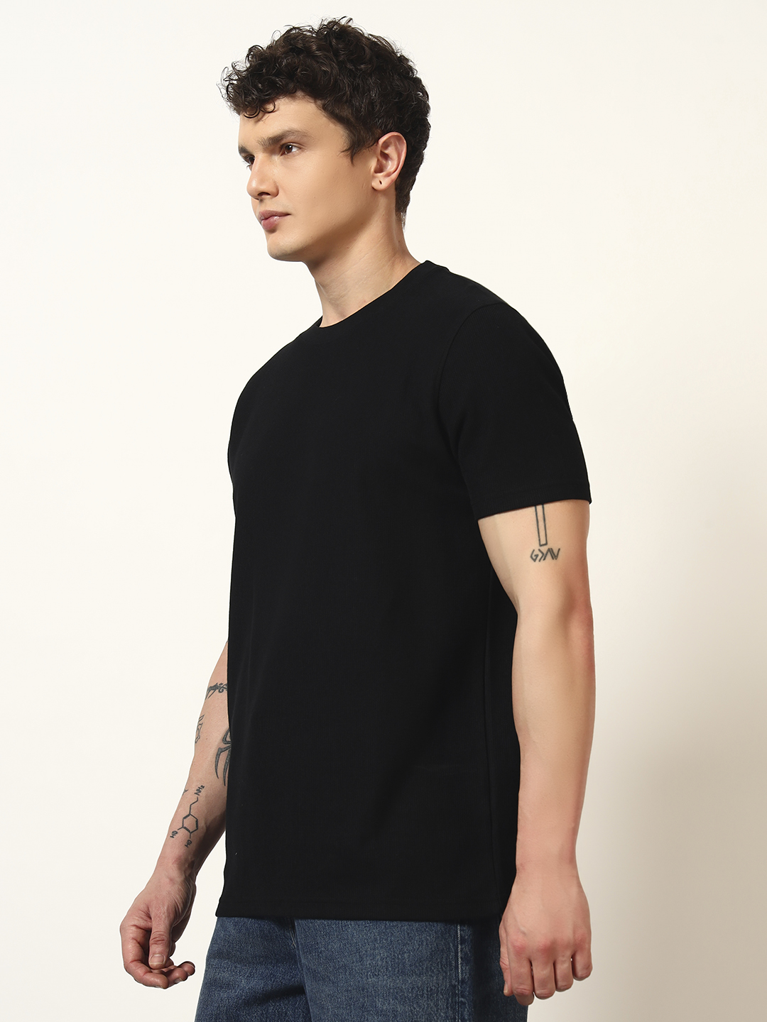 Oneway Men’s Solid Loose Fit T-Shirt
