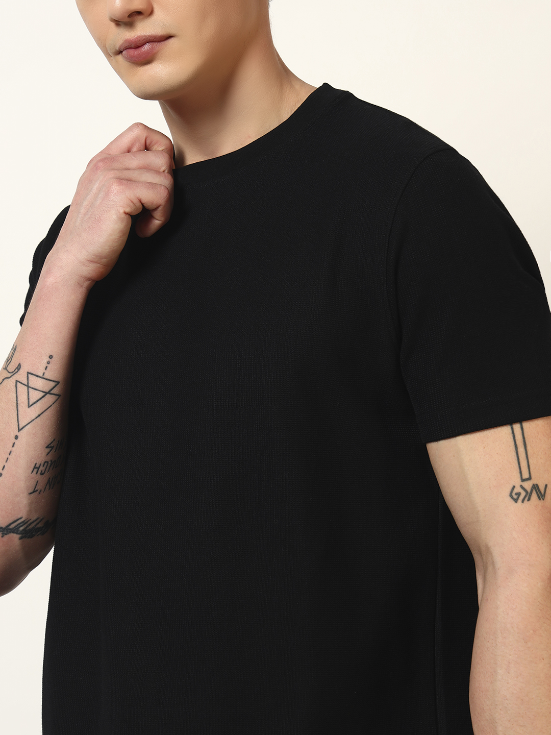 Oneway Men’s Solid Loose Fit T-Shirt