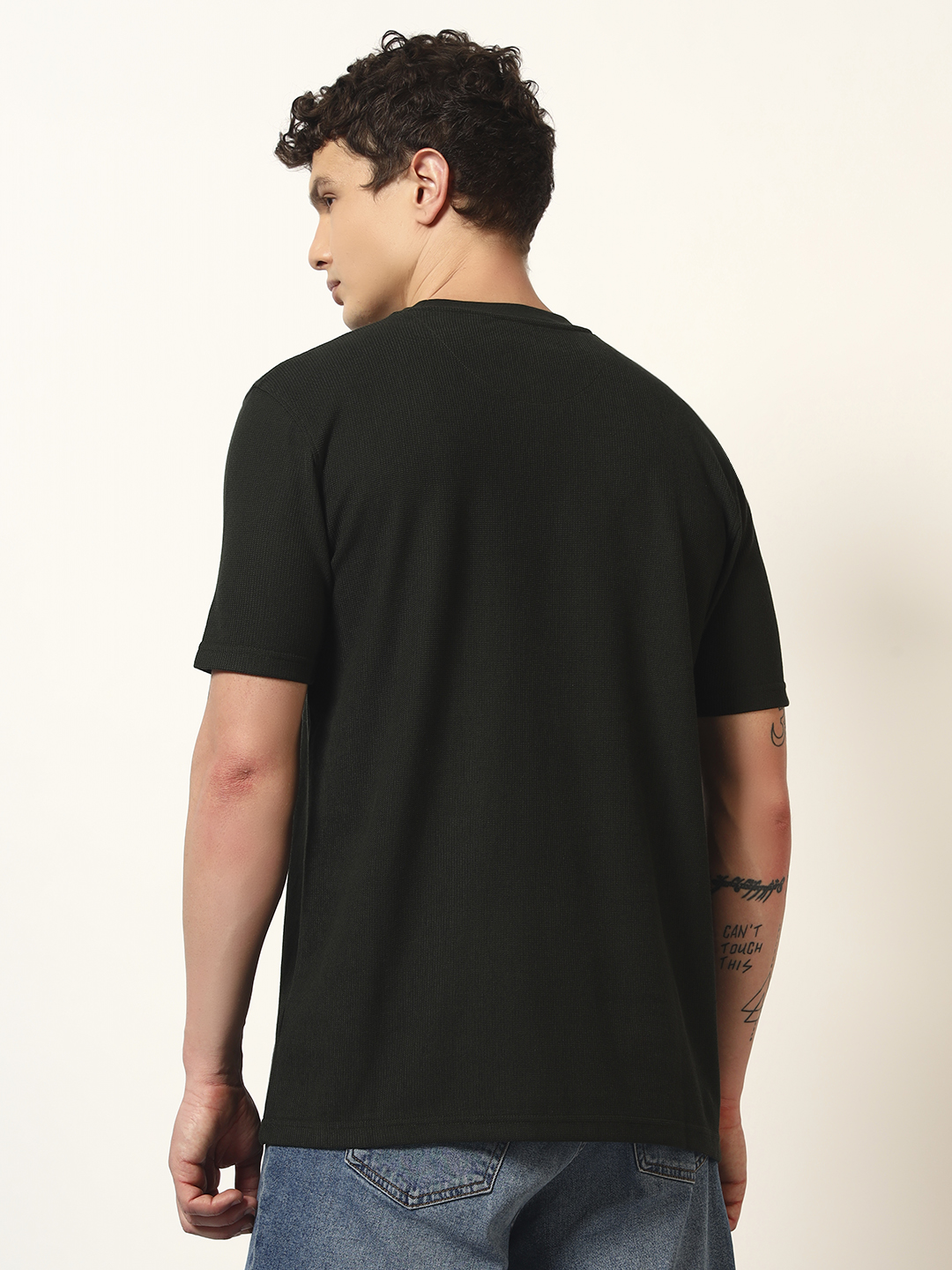 Oneway Men’s Solid Loose Fit T-Shirt
