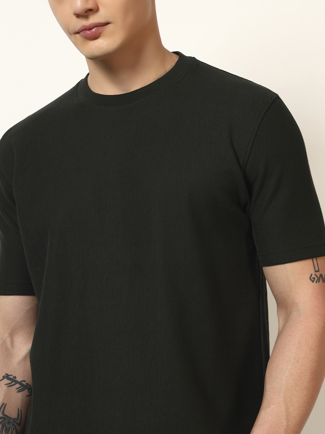 Oneway Men’s Solid Loose Fit T-Shirt