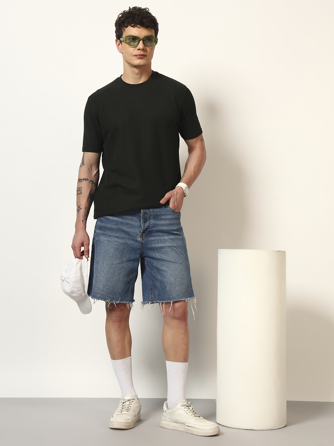 Oneway Men’s Solid Loose Fit T-Shirt