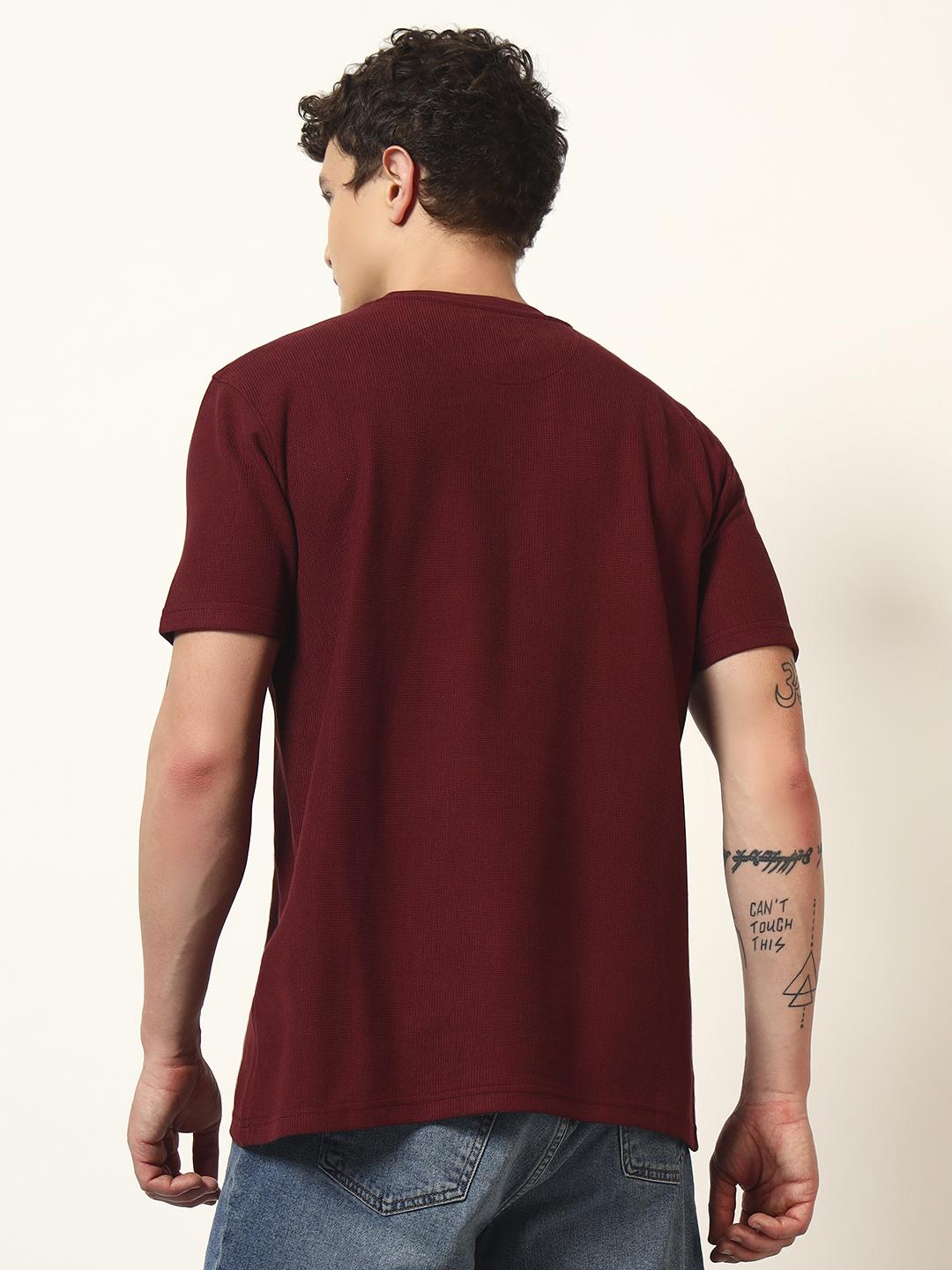 Oneway Men’s Solid Loose Fit T-Shirt
