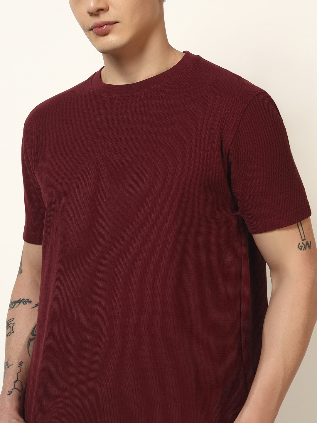 Oneway Men’s Solid Loose Fit T-Shirt