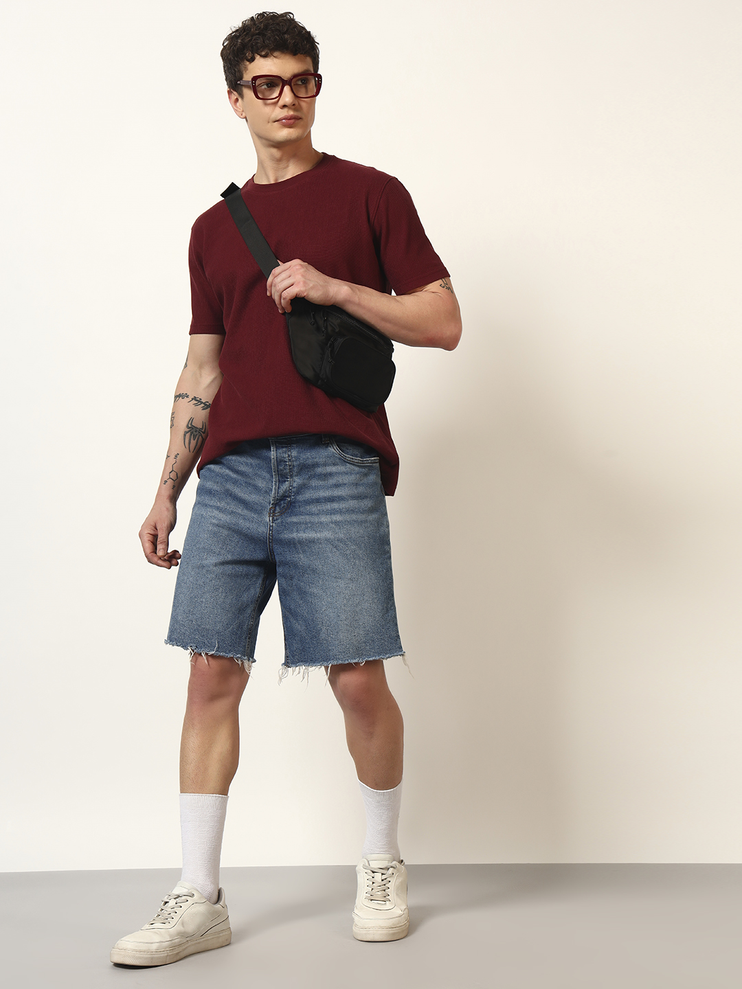 Oneway Men’s Solid Loose Fit T-Shirt