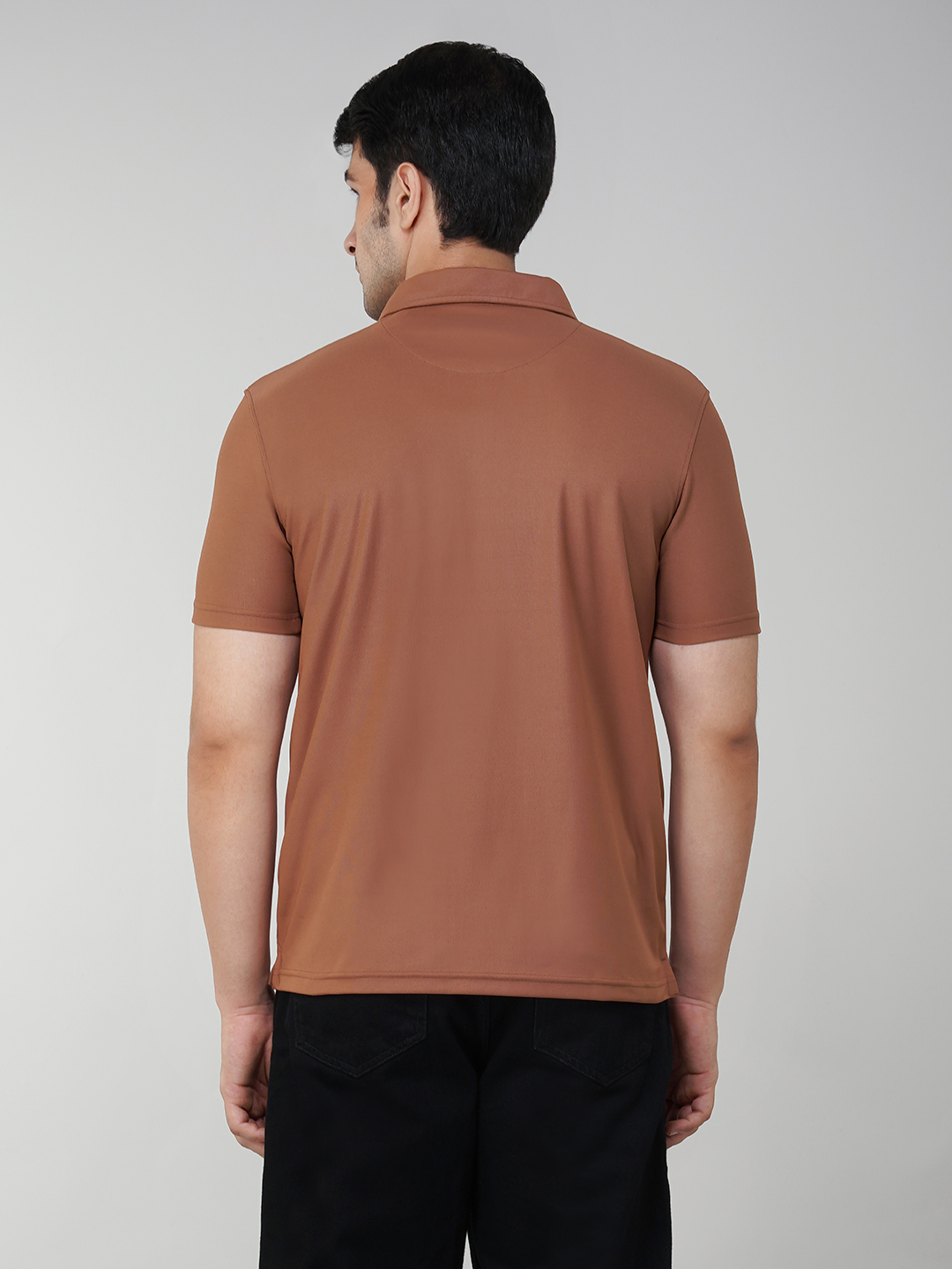 Oneway Men Solid Brown Shirt