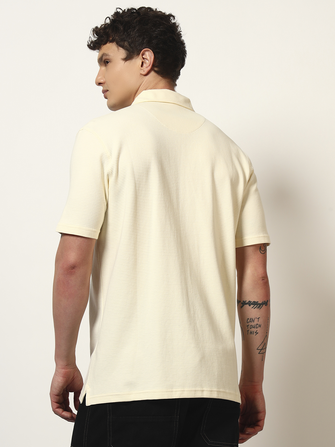 Oneway Men's Solid Loose Fit Shirt