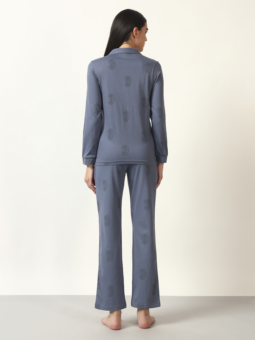 Oneway Women Grey 1 Shirt, 1 Pyjama :: Nightsuit Set