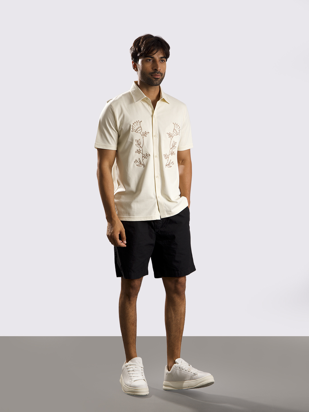 Oneway Men’s Embroidered Shirt