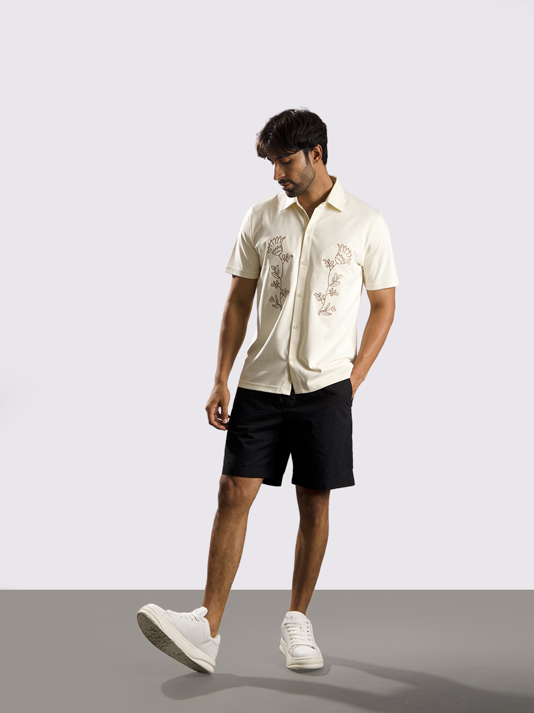 Oneway Men’s Embroidered Shirt