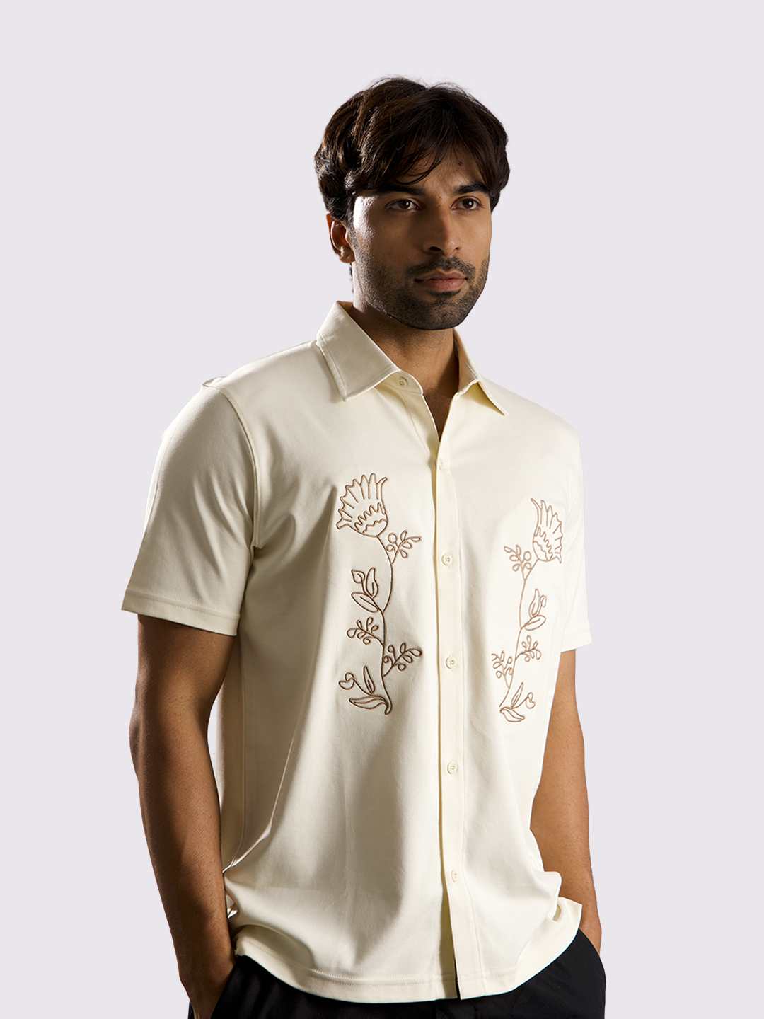 Oneway Men’s Embroidered Shirt