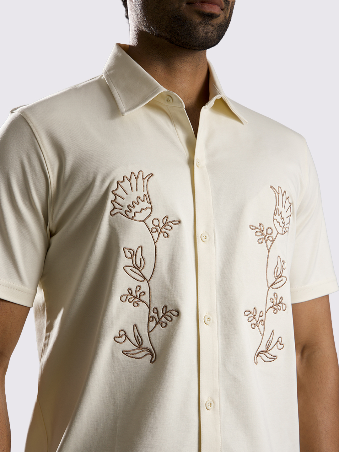 Oneway Men’s Embroidered Shirt