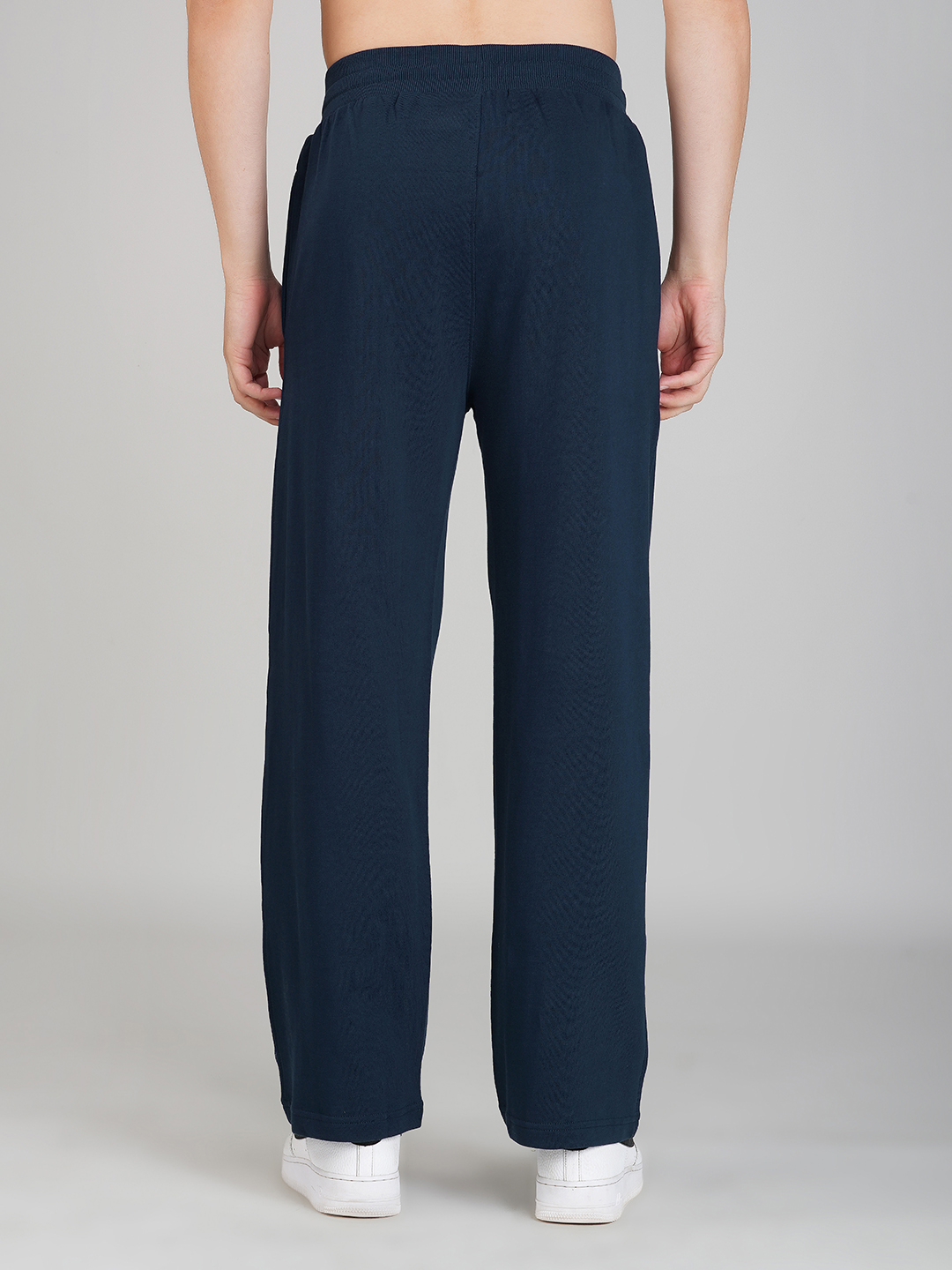Oneway Men Solid Navy Blue Trackpants