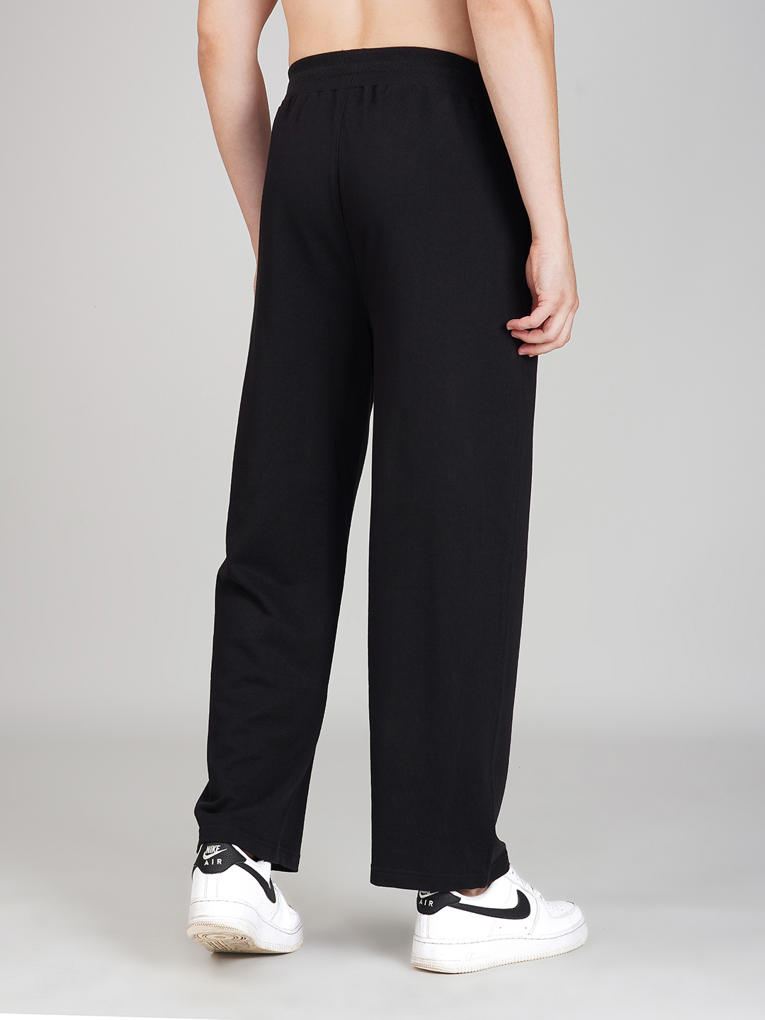 Oneway Men Solid Black Trackpants