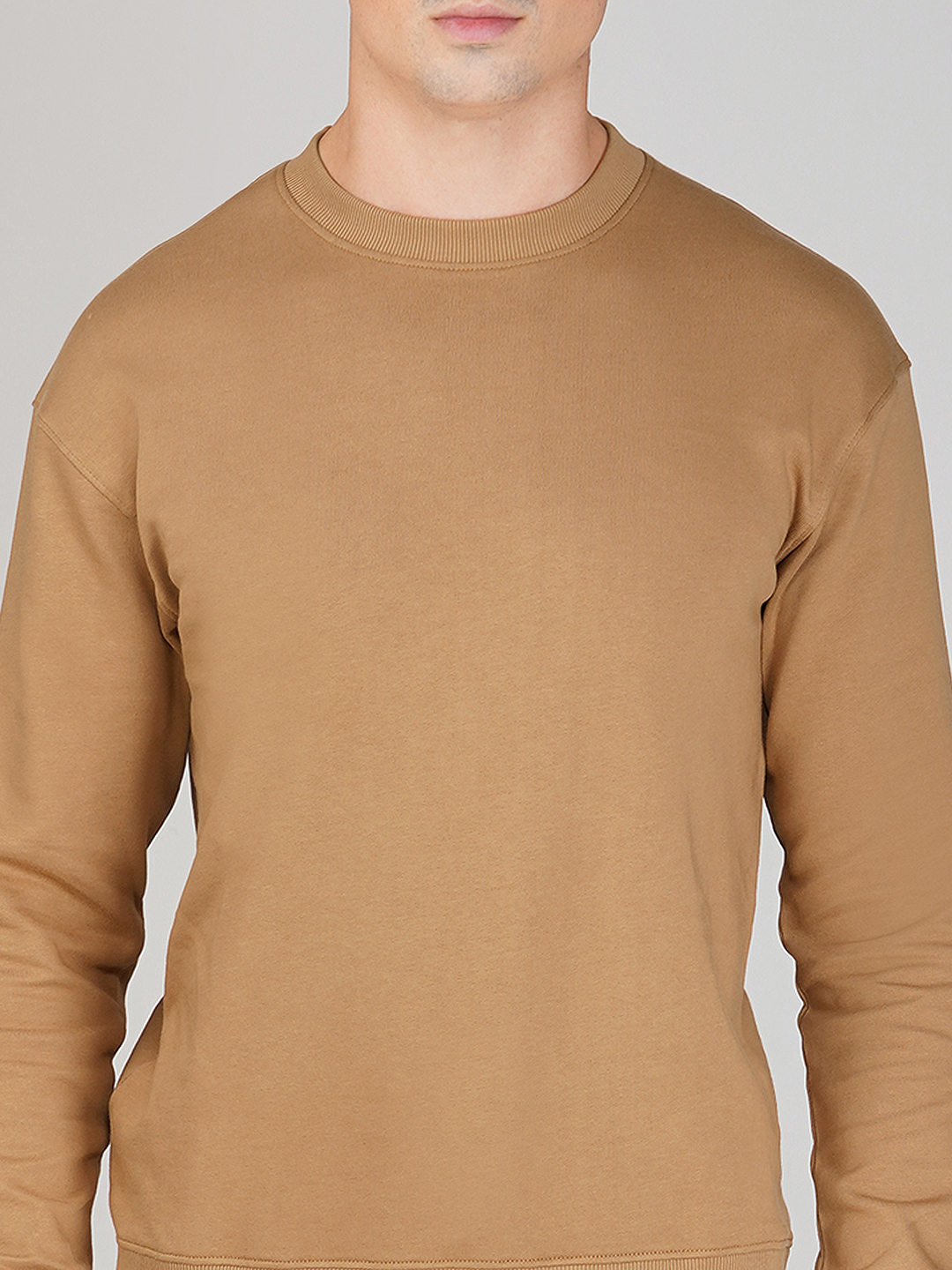 Oneway Men Solid Brown 1 Sweatshirt,1 Trackpants::Co-Ord Set