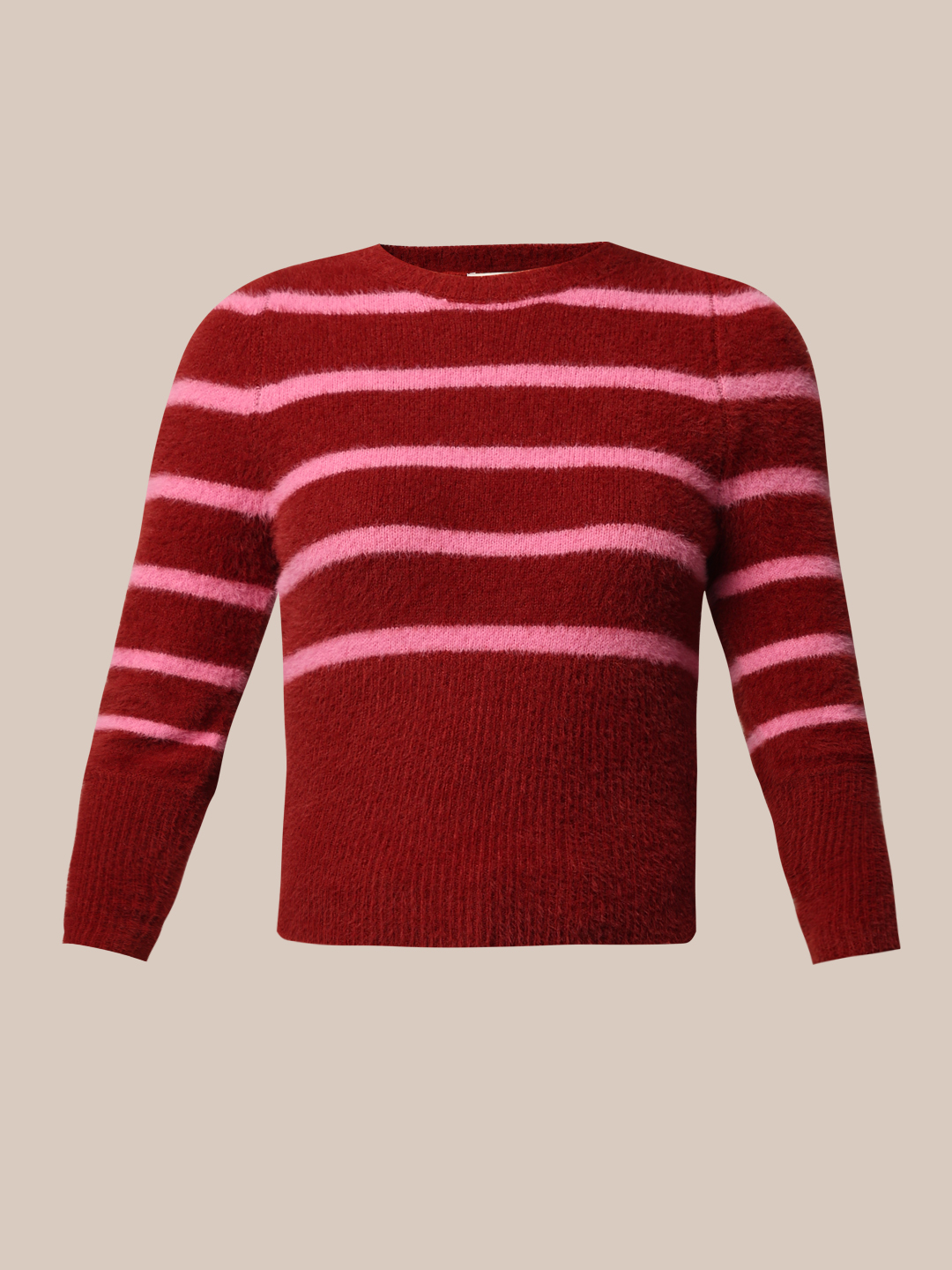 ONLY Women Striped Red Sweater