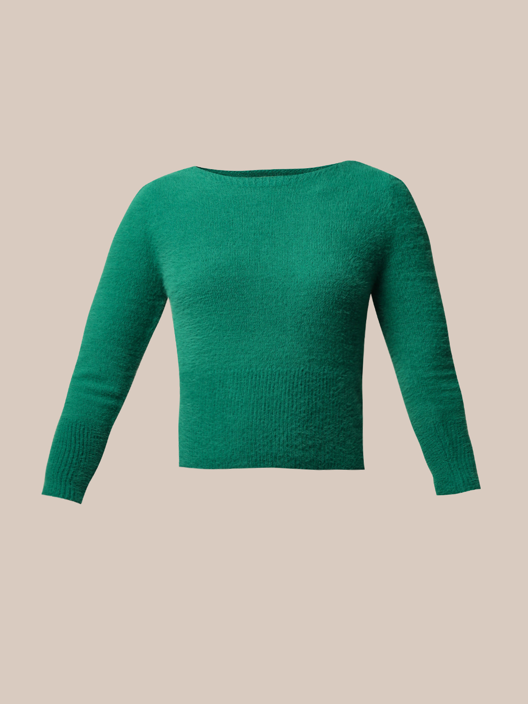 ONLY Women Solid Green Sweater