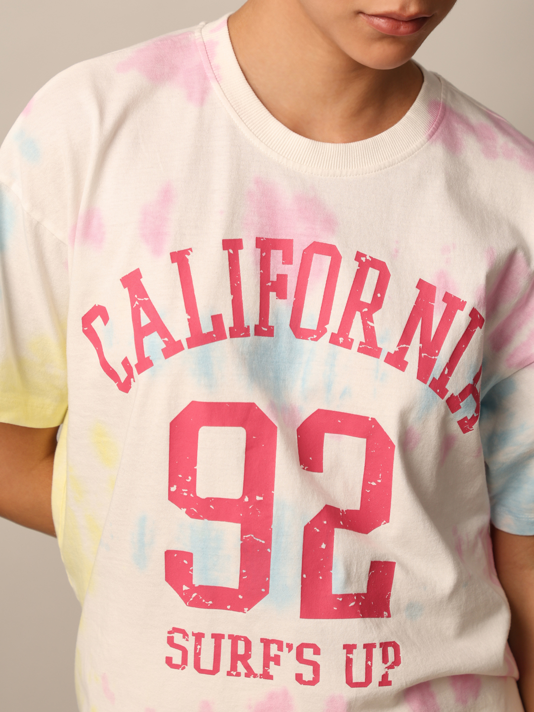 ONLY Women Printed White T-shirt
