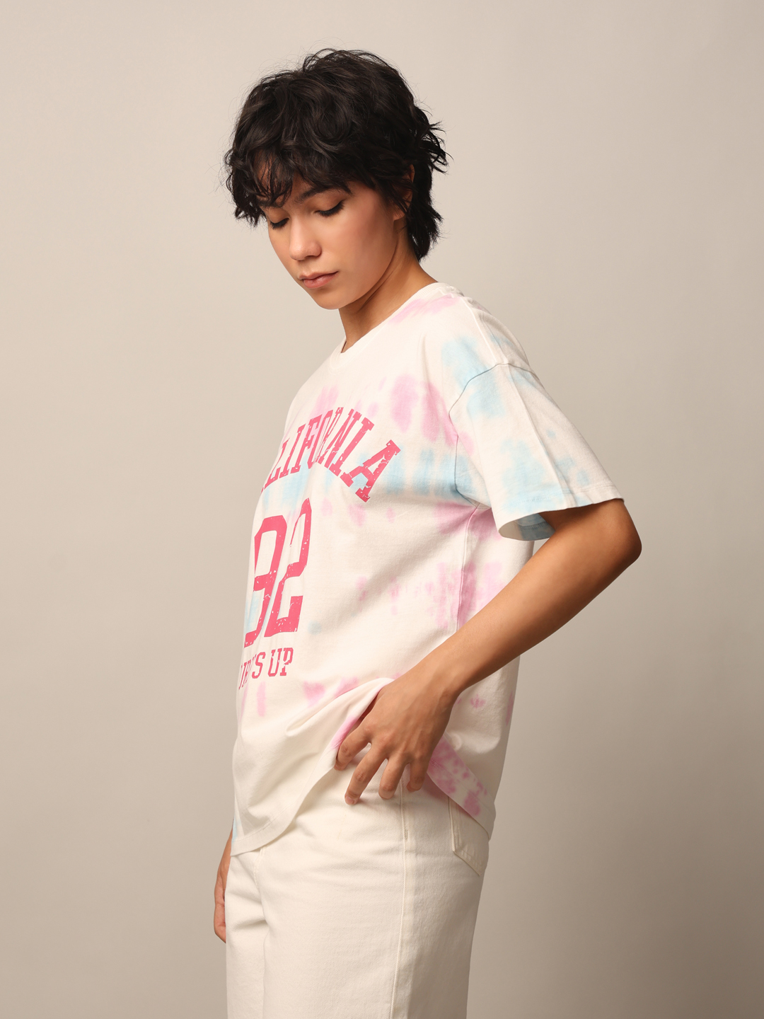 ONLY Women Printed White T-shirt
