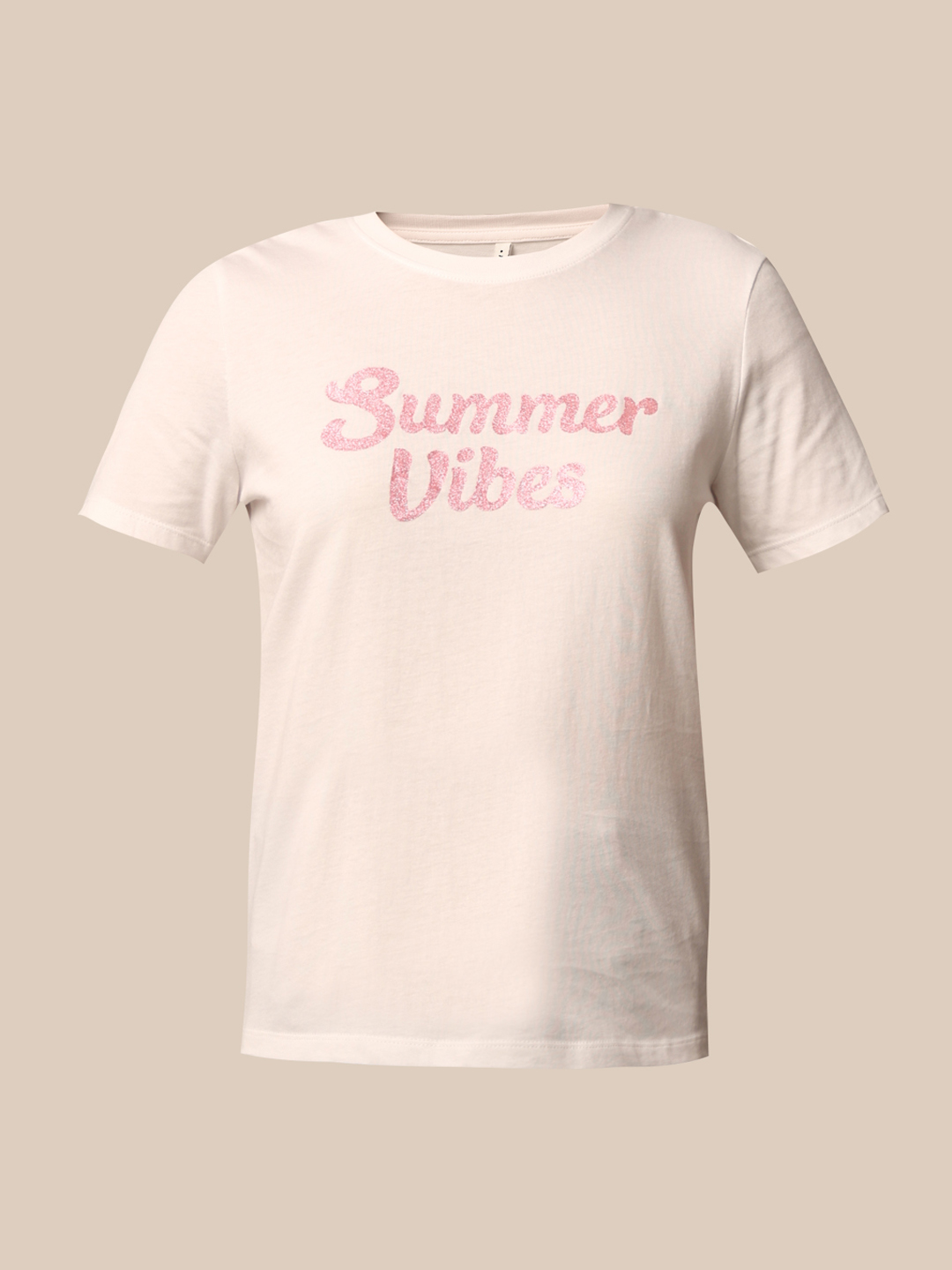 ONLY Women Printed White T-shirt