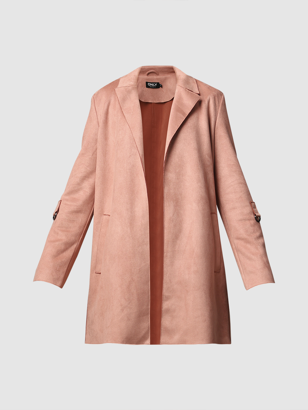 ONLY Women Solid Pink Coat