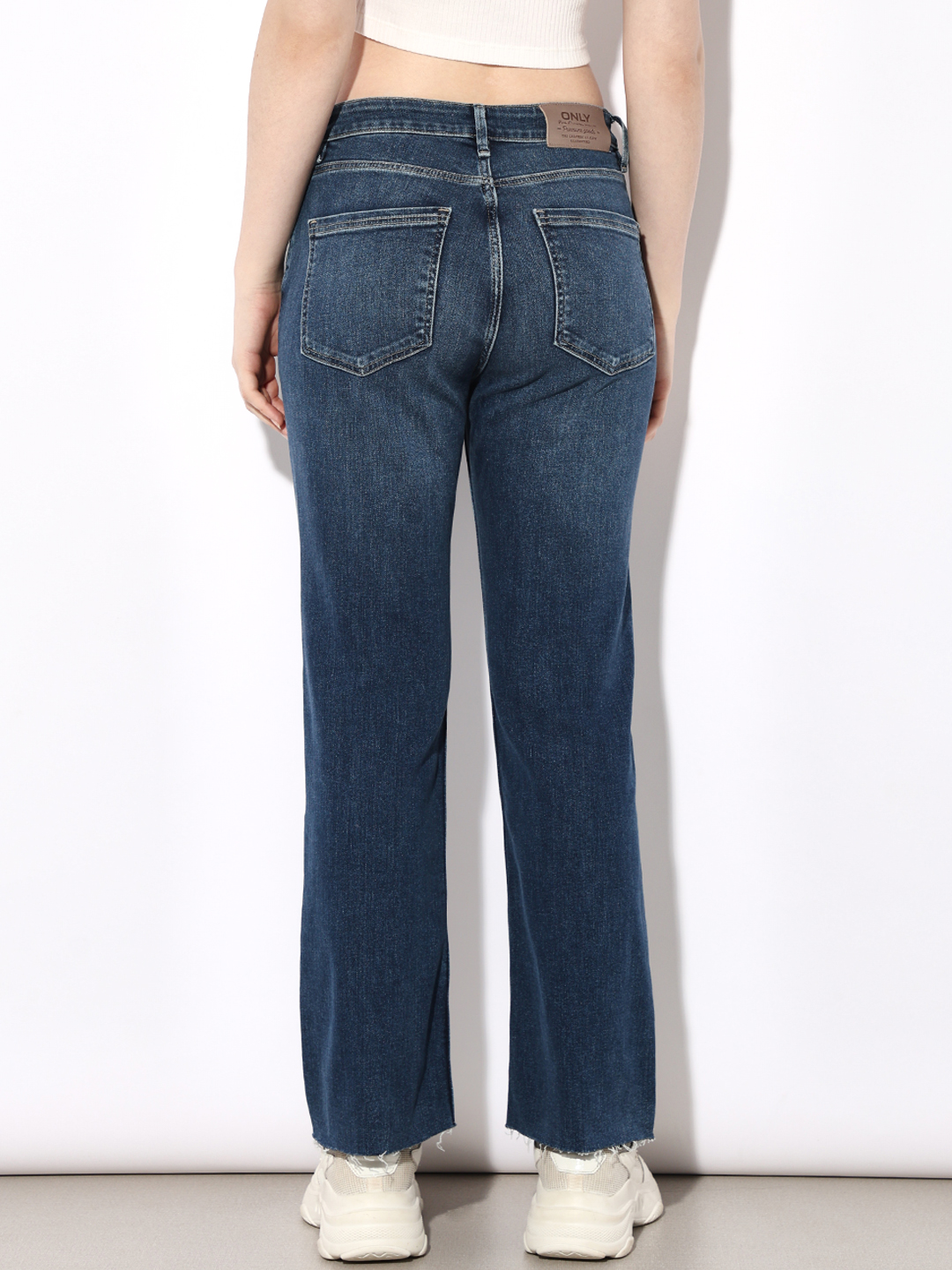 ONLY Women Washed Blue Jeans