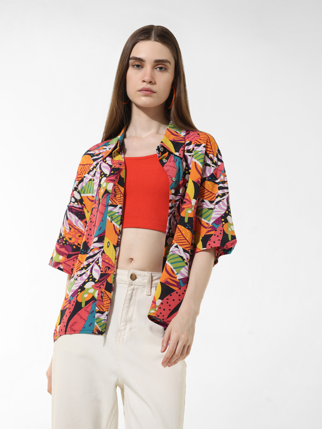 ONLY Women Printed Multicolor Shirt