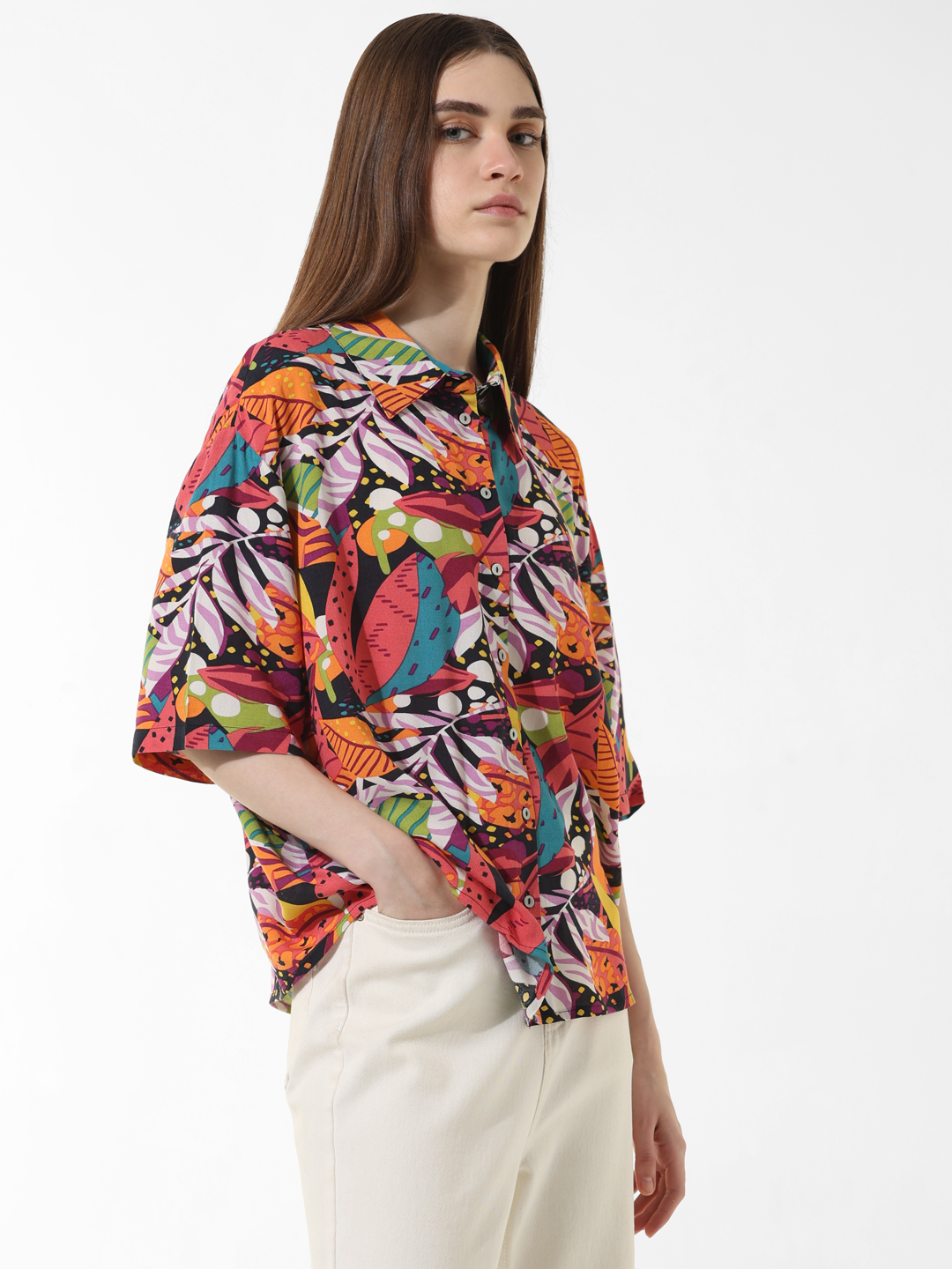 ONLY Women Printed Multicolor Shirt
