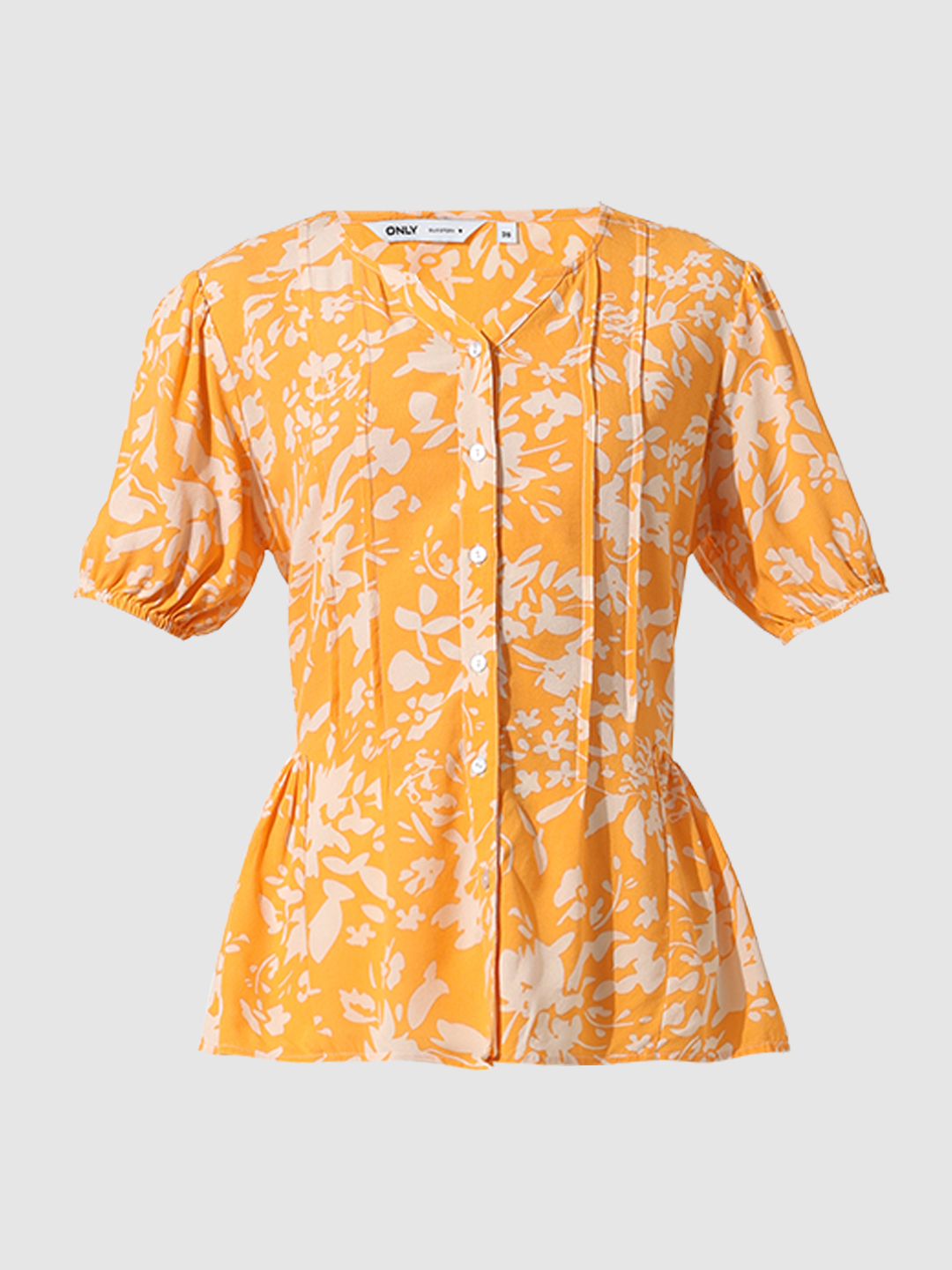 ONLY Women Printed Yellow Top