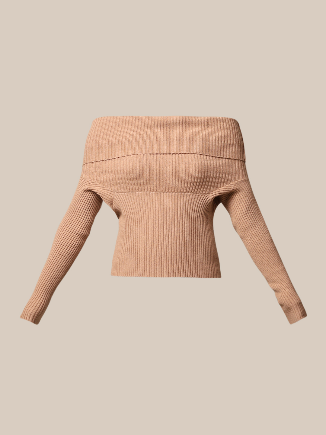 ONLY Women Solid Beige Sweater