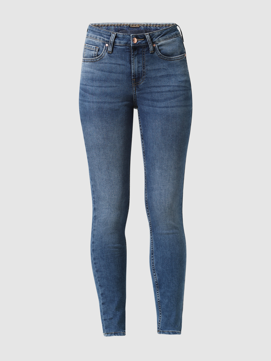ONLY Women Washed Blue Jeans