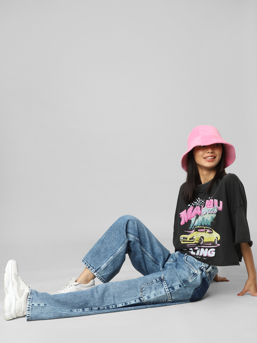 ONLY Women Washed Blue Jeans
