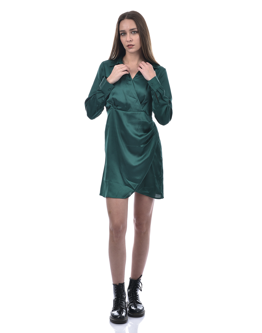 ONLY Women Solid Green Dresses