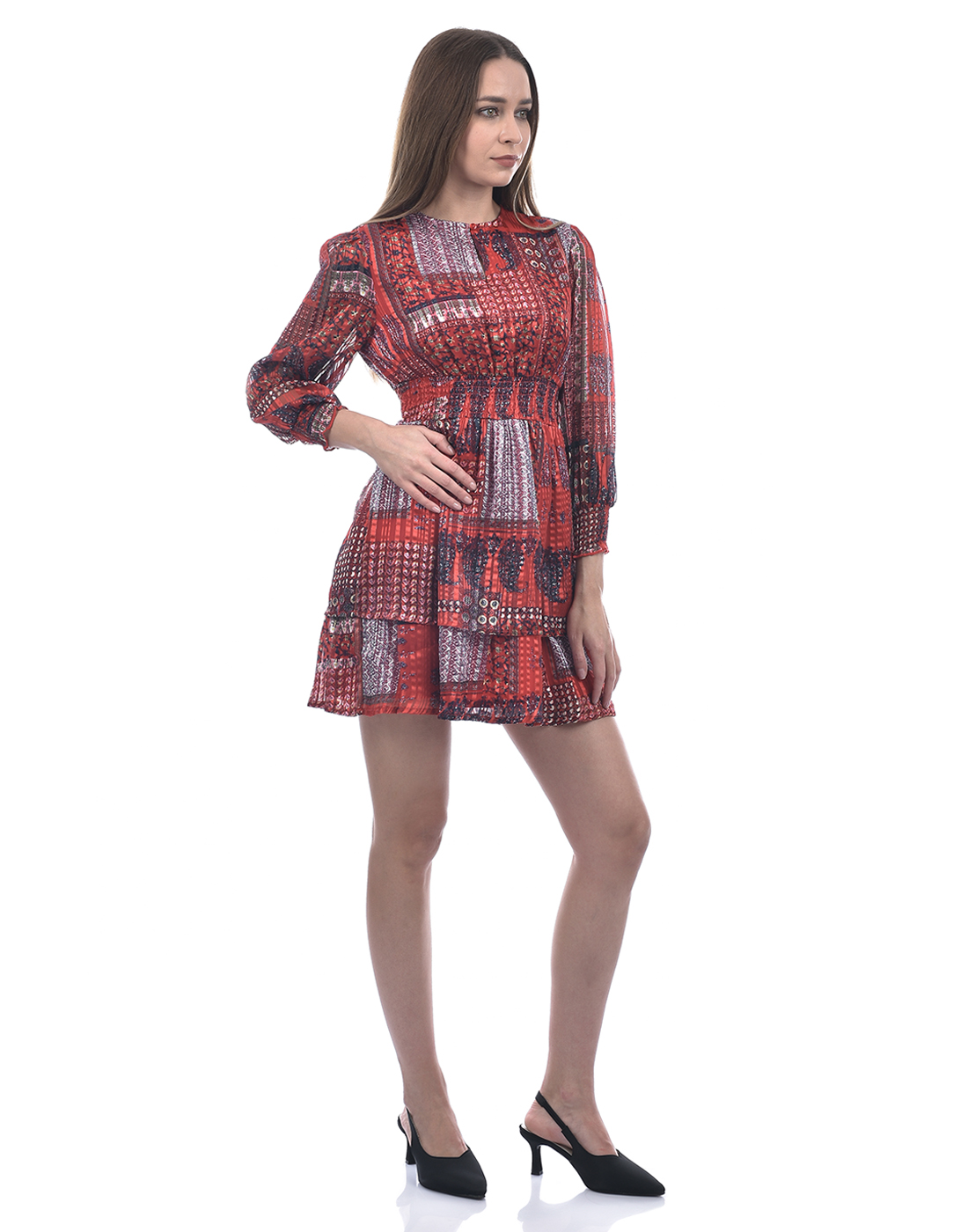 ONLY Women Printed Red Dresses