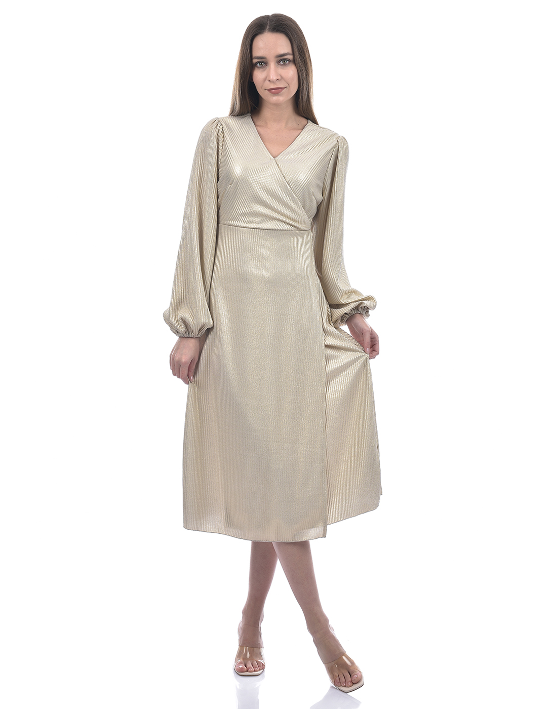 ONLY Women Textured Beige Dresses