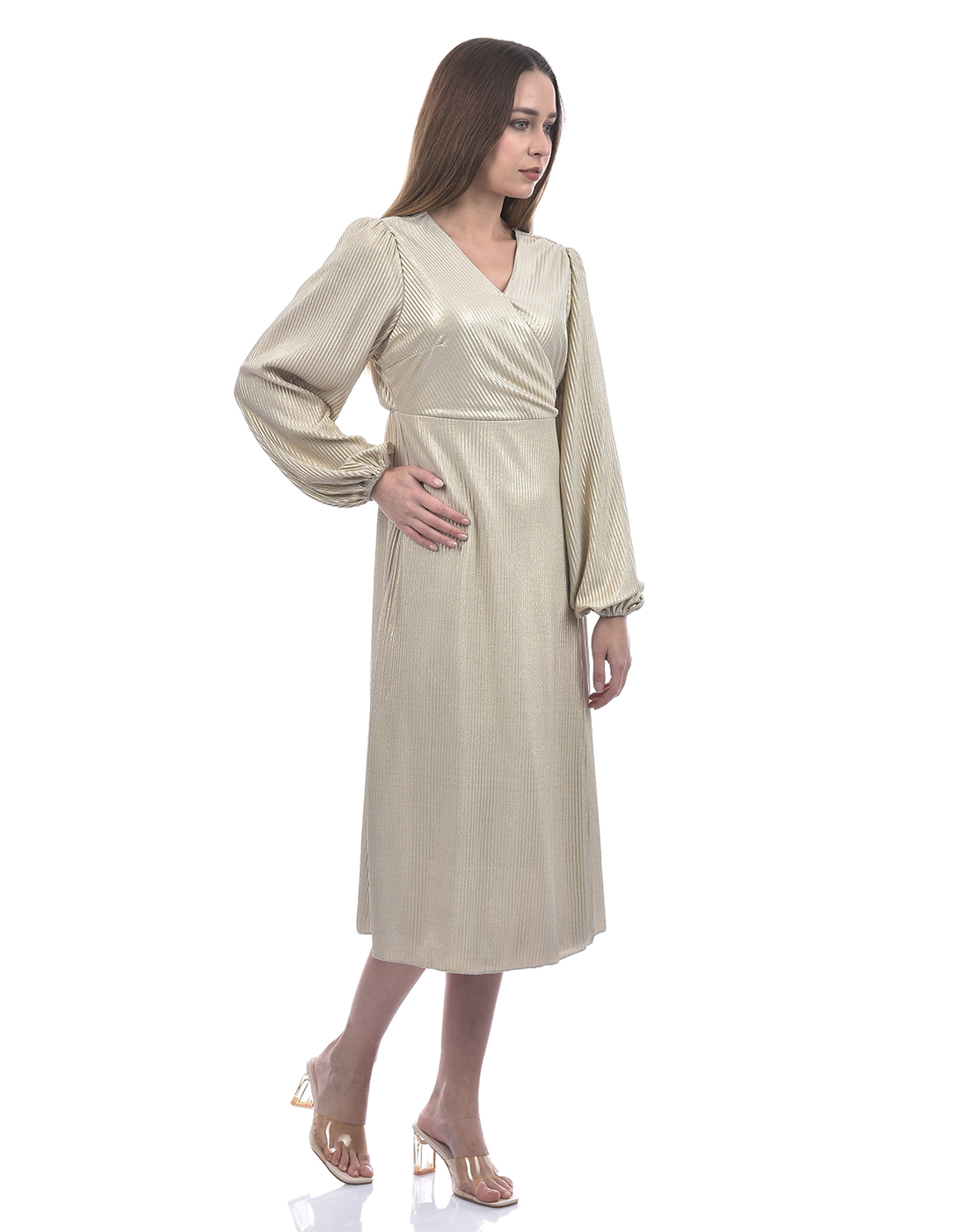 ONLY Women Textured Beige Dresses