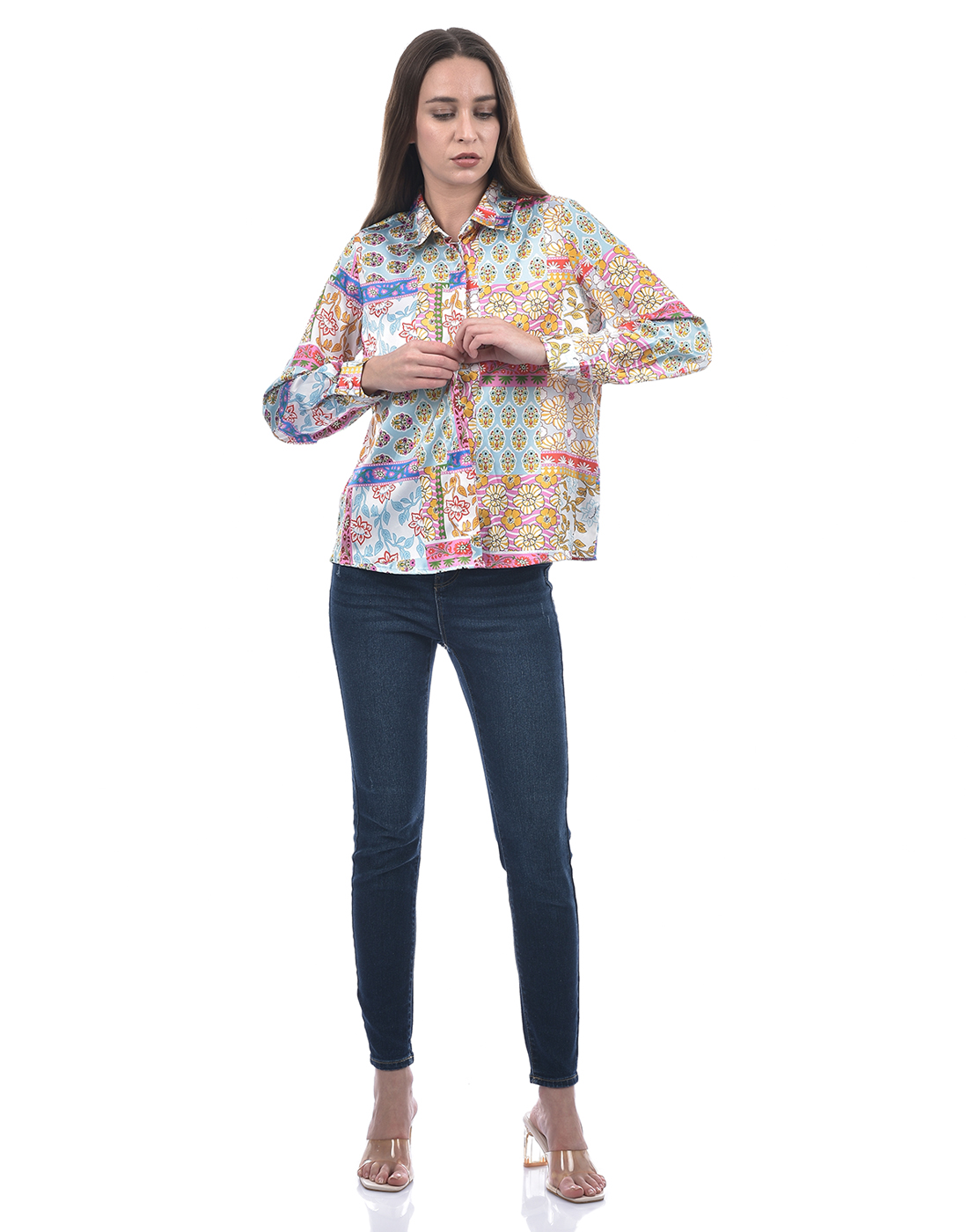 ONLY Women Floral Print Multicolor Shirt