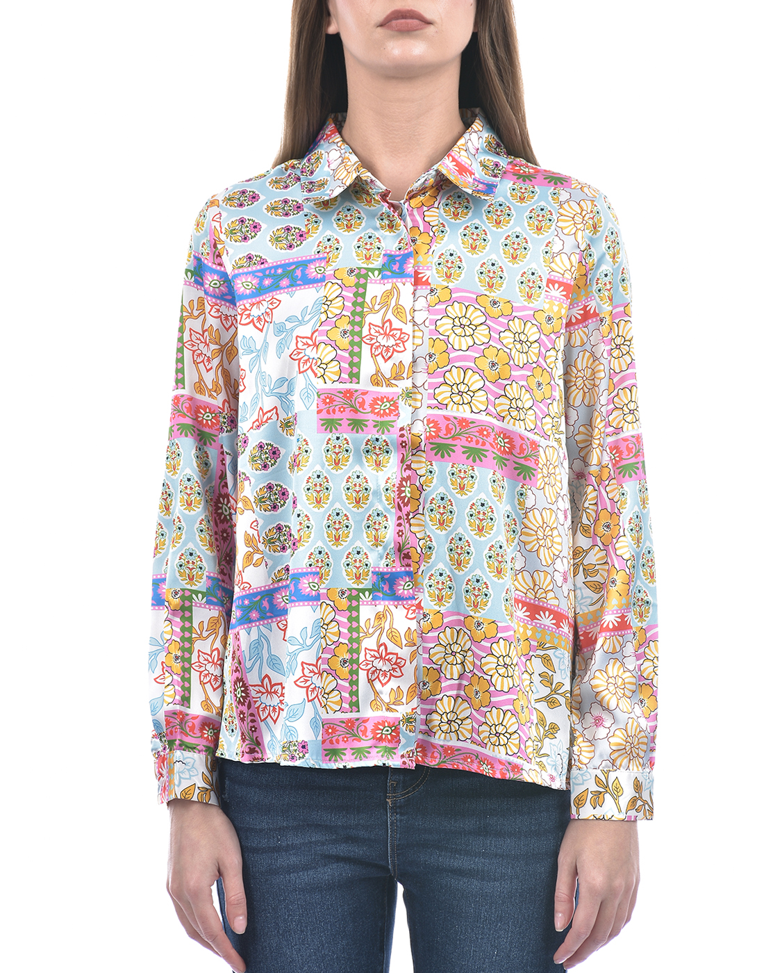 ONLY Women Floral Print Multicolor Shirt