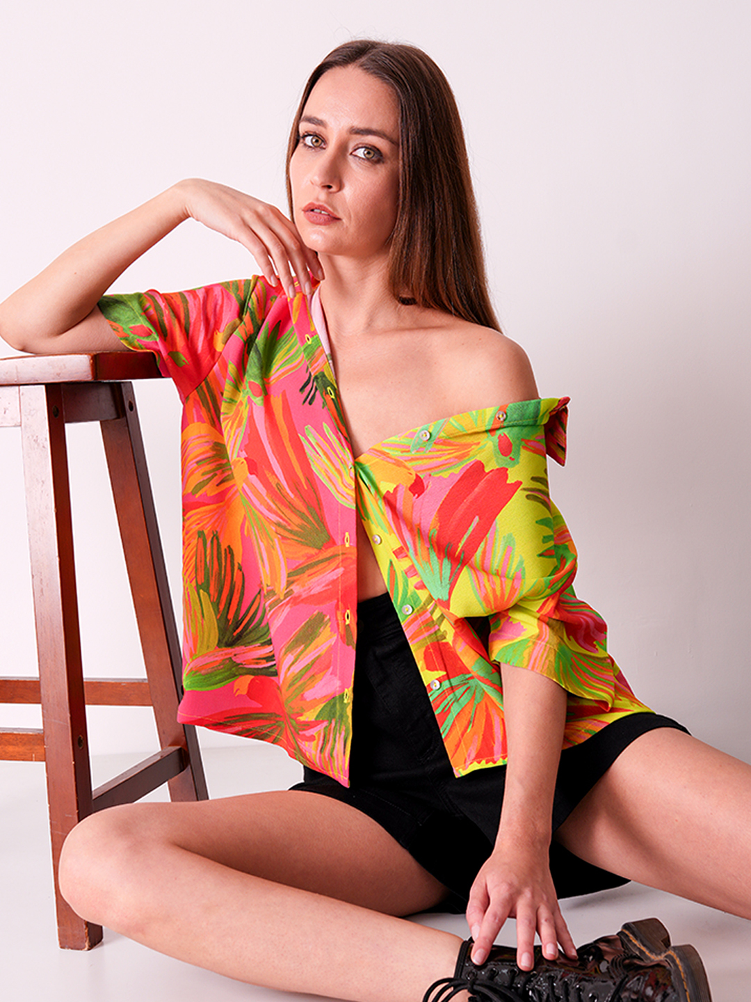 ONLY Women Printed Multicolor Shirt