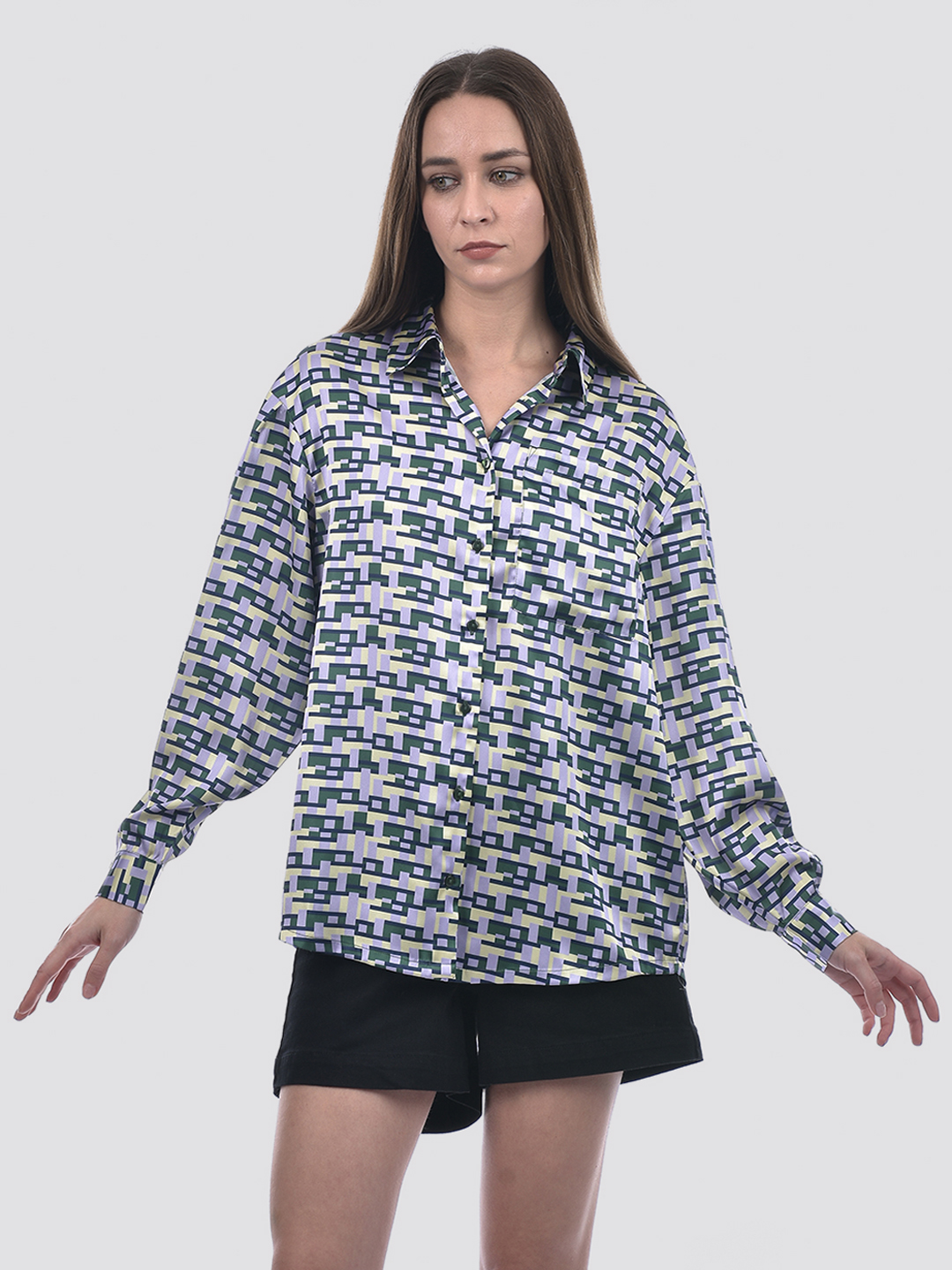 ONLY Women Printed Multicolor Shirt