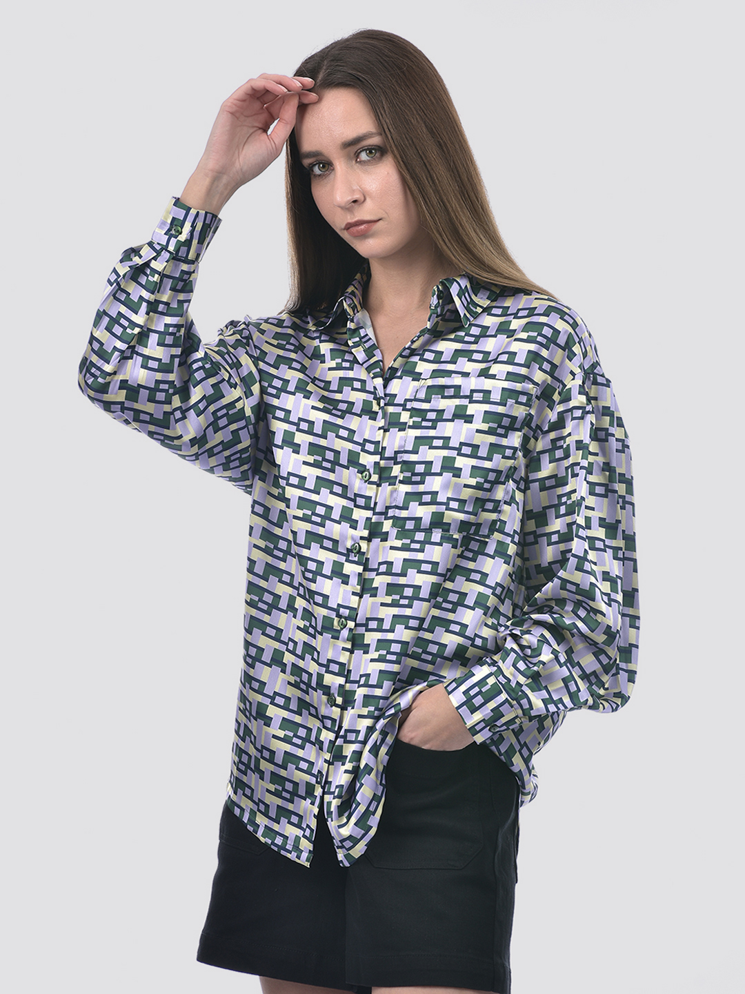 ONLY Women Printed Multicolor Shirt