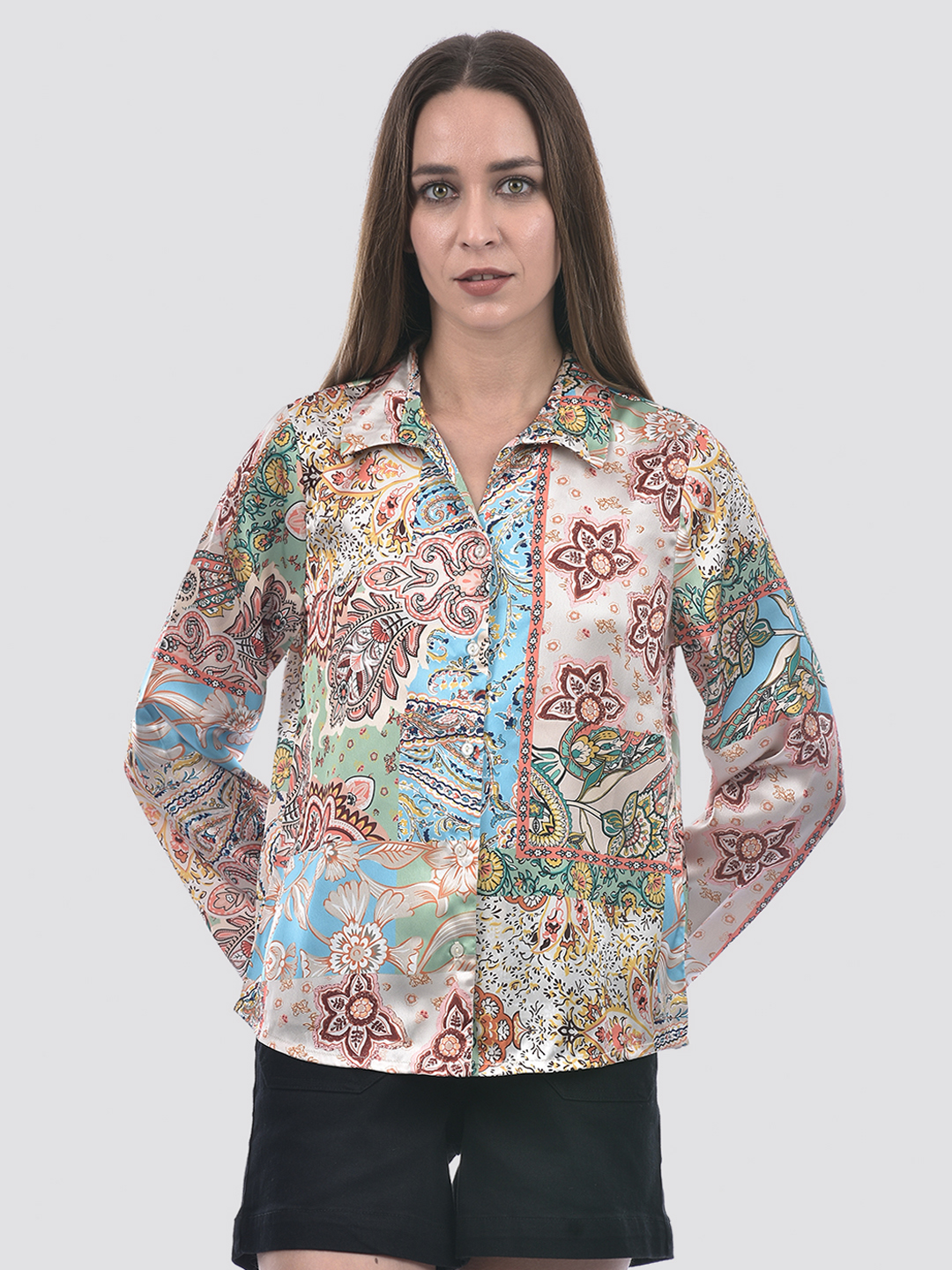 ONLY Women Printed Multicolor Shirt