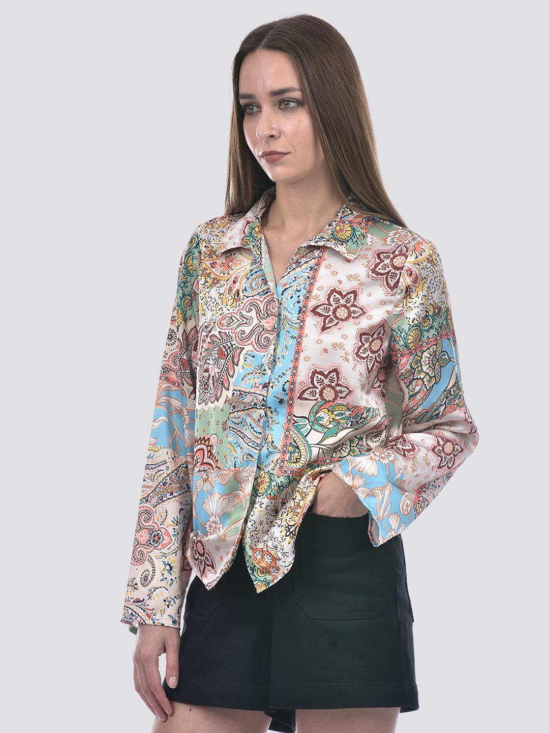 ONLY Women Printed Multicolor Shirt