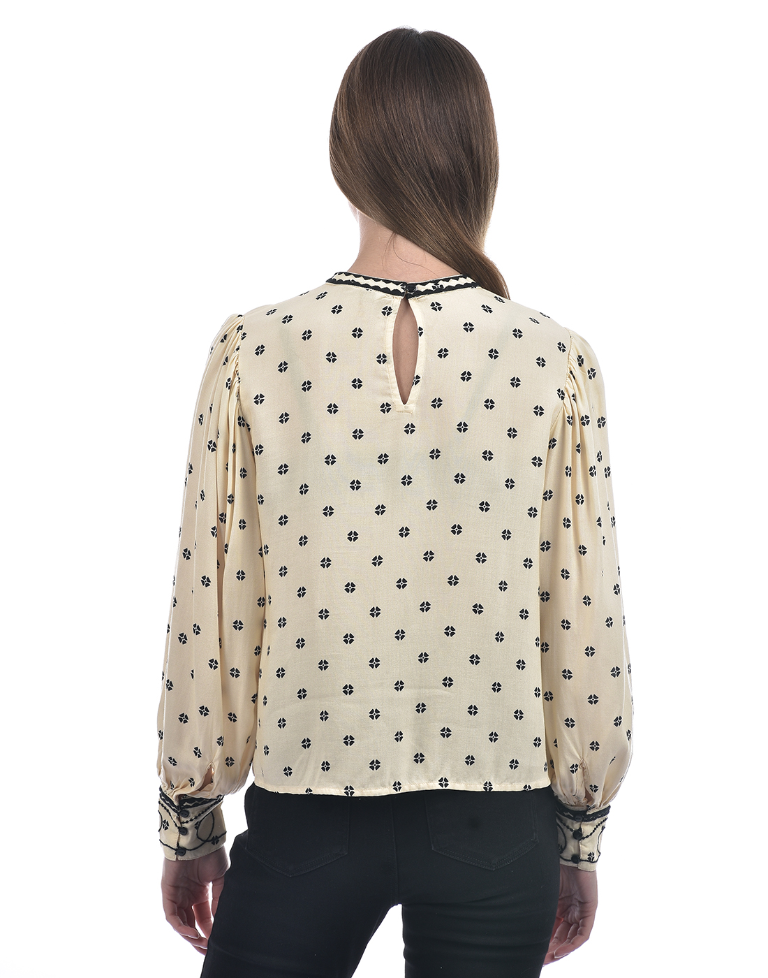 ONLY Women Printed Beige Top