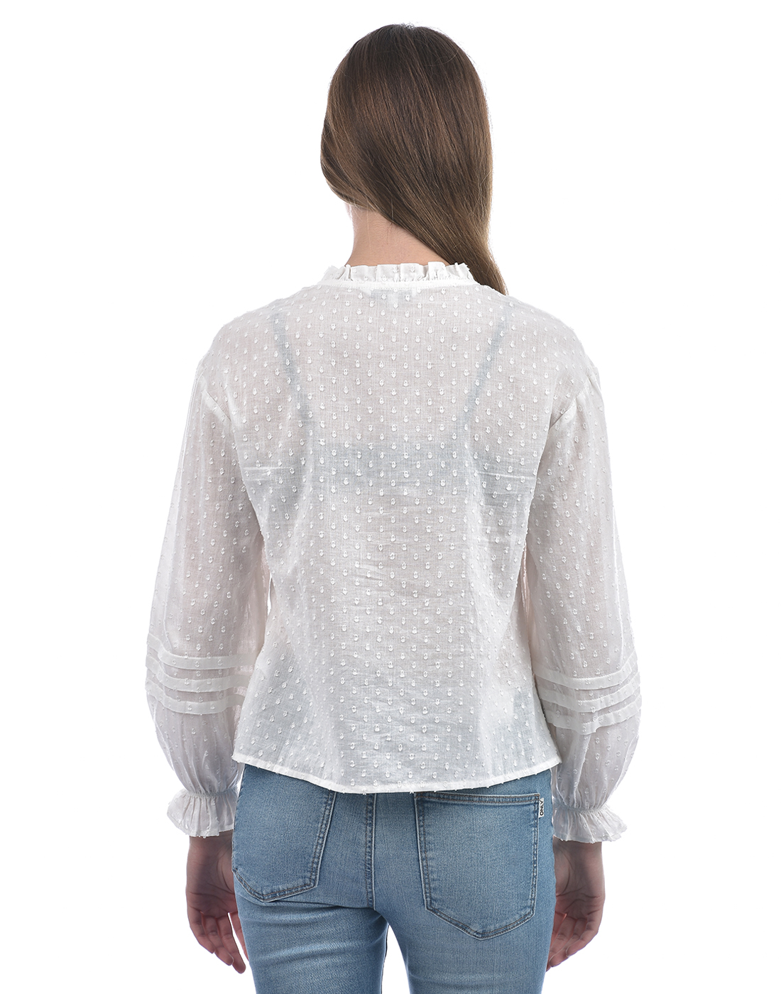 ONLY Women Embroidered White Top