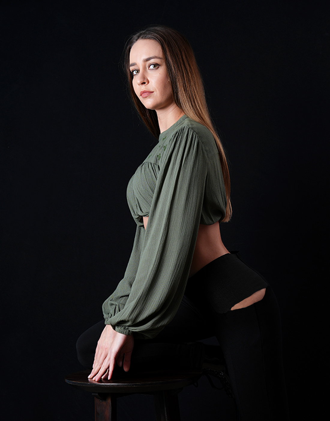 ONLY Women Embroidered Green Top