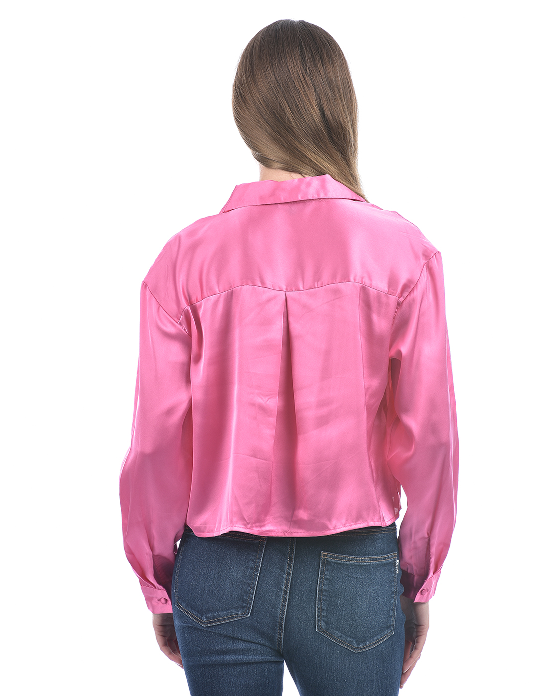 ONLY Women Solid Pink Shirt