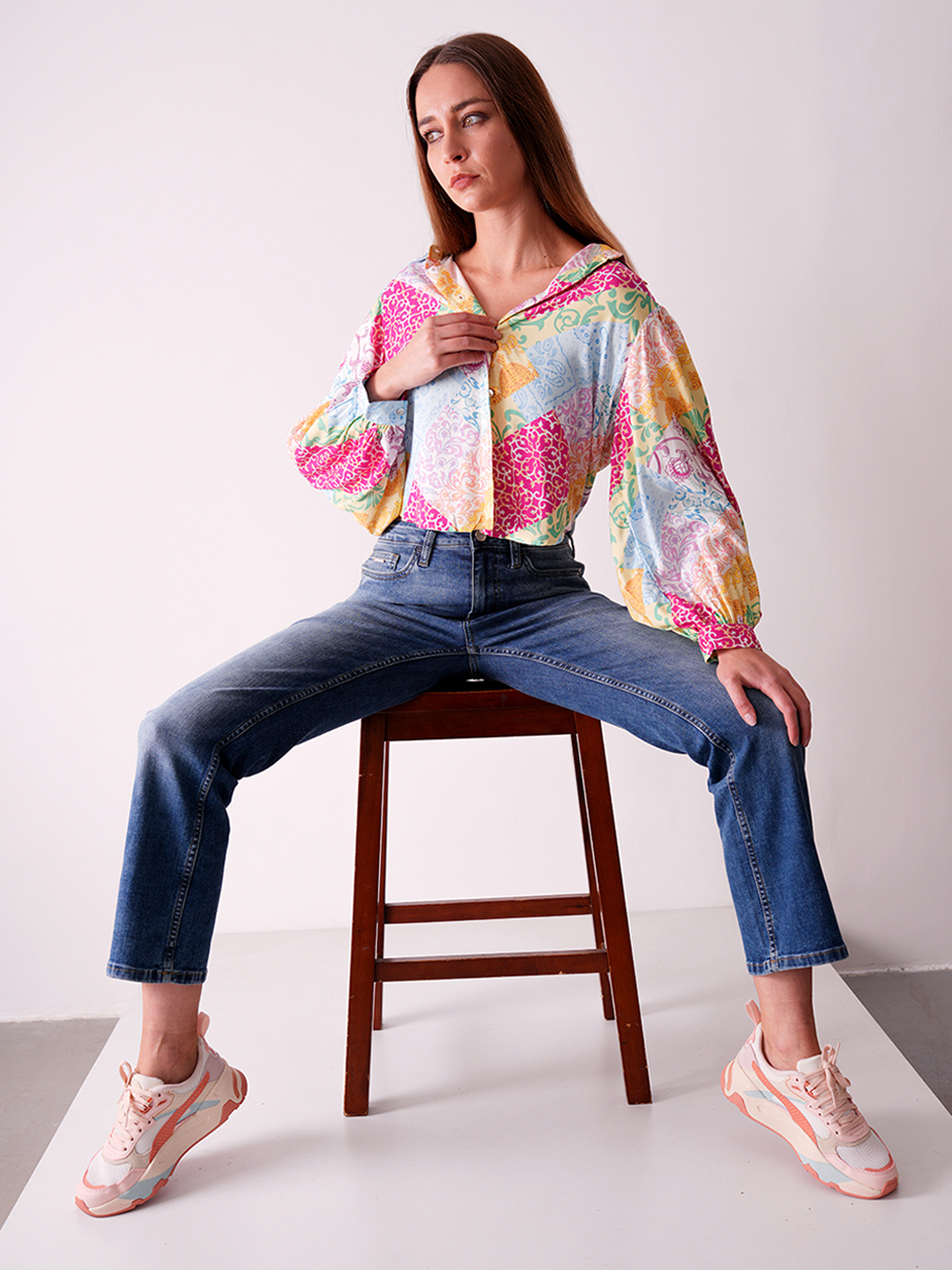 ONLY Women Printed Multicolor Shirt