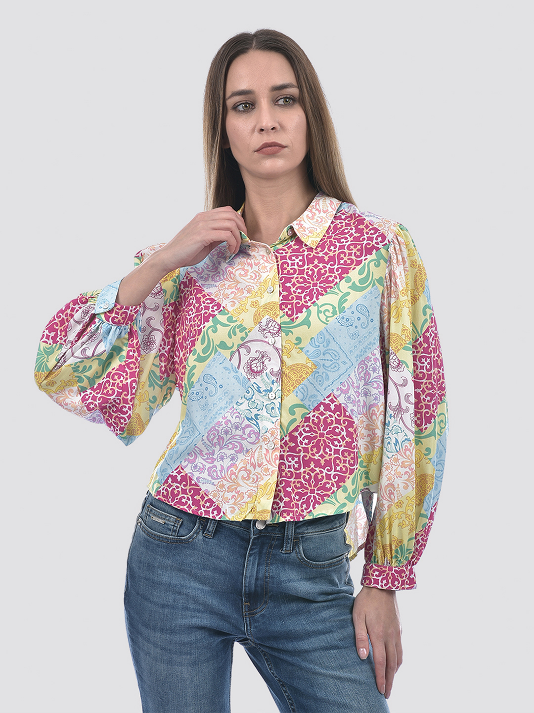 ONLY Women Printed Multicolor Shirt