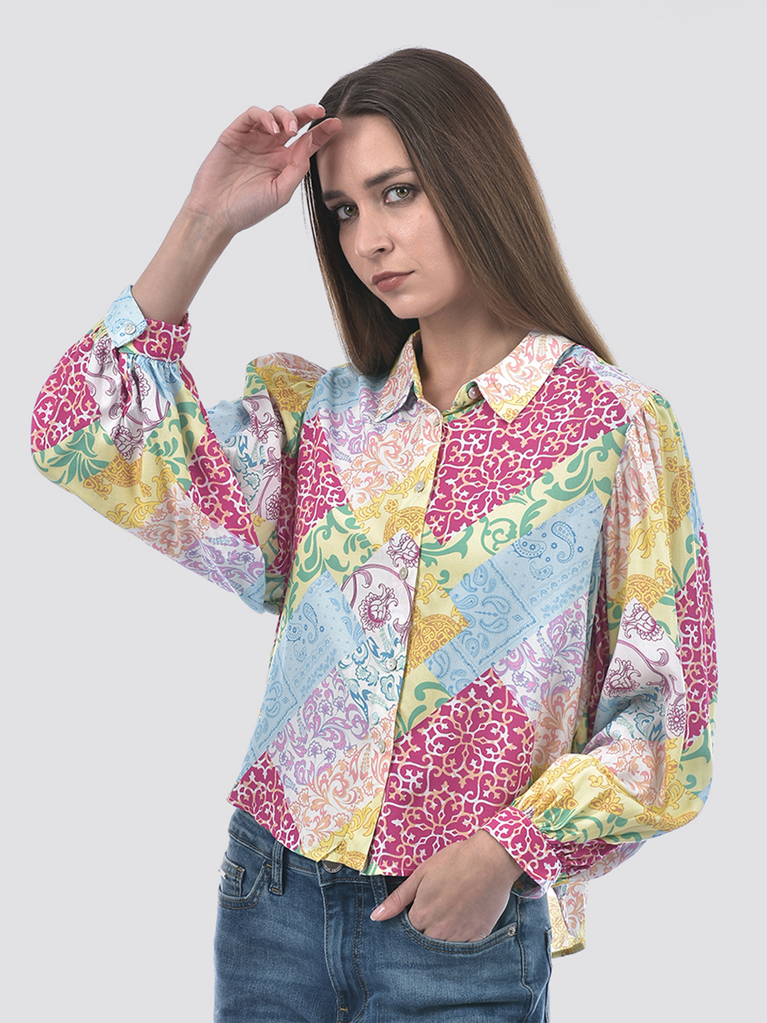 ONLY Women Printed Multicolor Shirt
