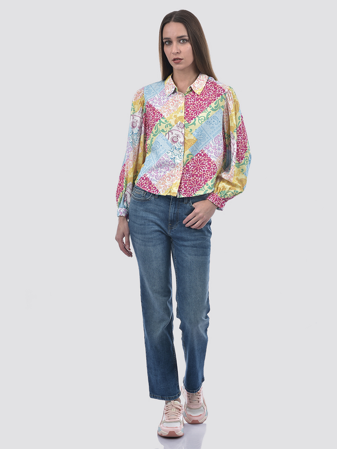 ONLY Women Printed Multicolor Shirt